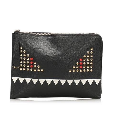 fendi clutch monster|fendi clutch handbags.